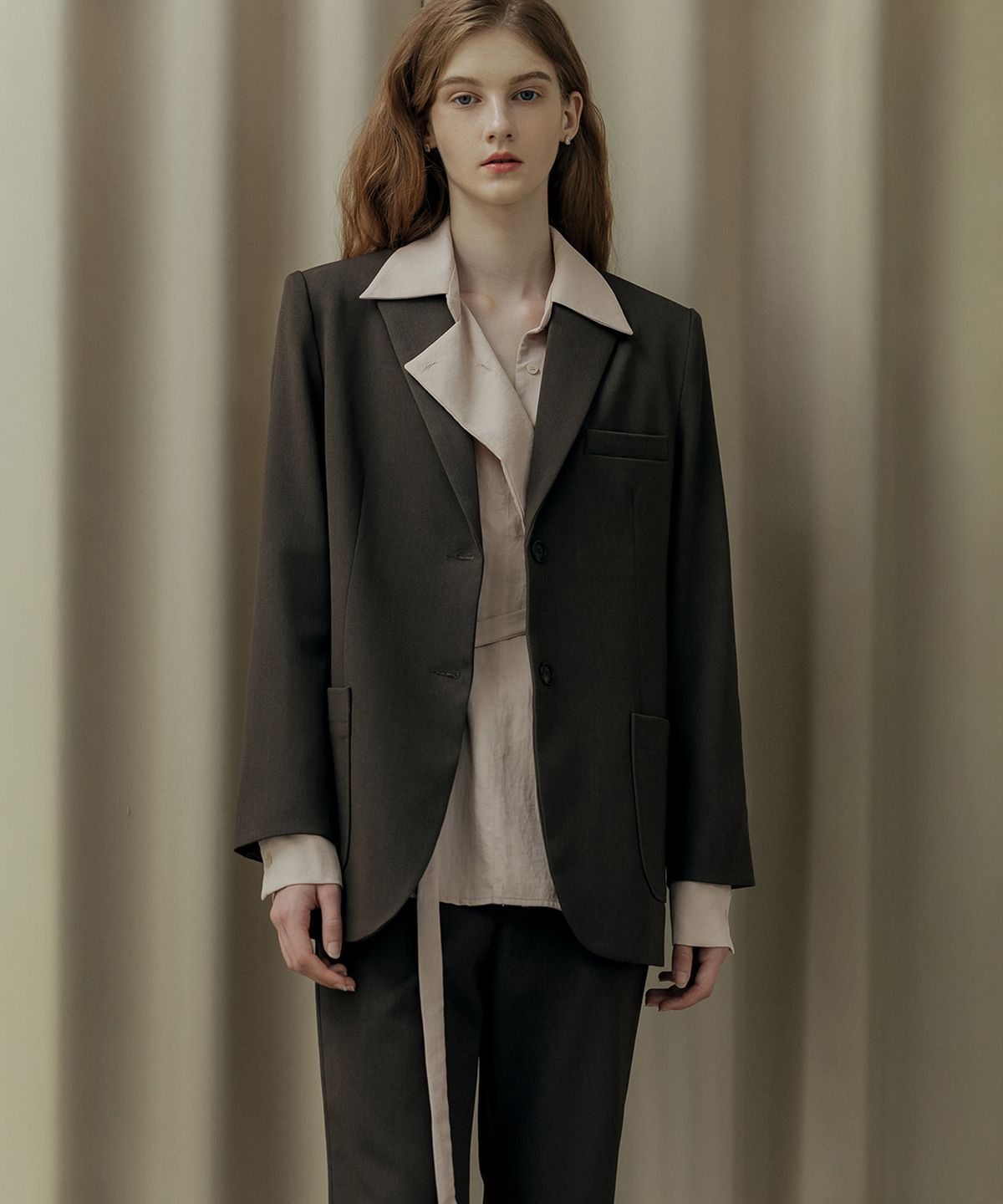 메이버유(MAYVERU) Dakota Belt Blouse _ Pink