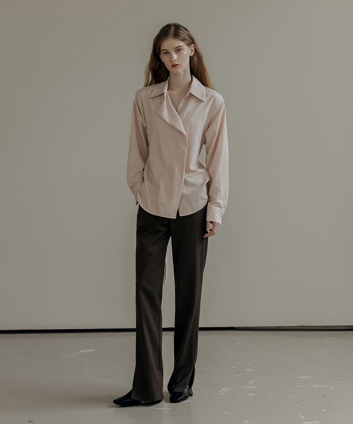 메이버유(MAYVERU) Dakota Belt Blouse _ Pink