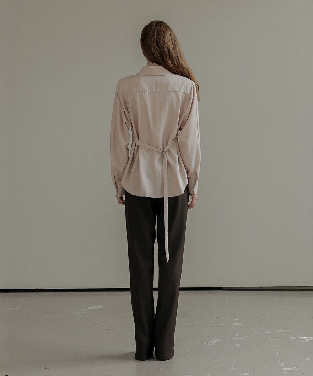 메이버유(MAYVERU) Dakota Belt Blouse _ Pink