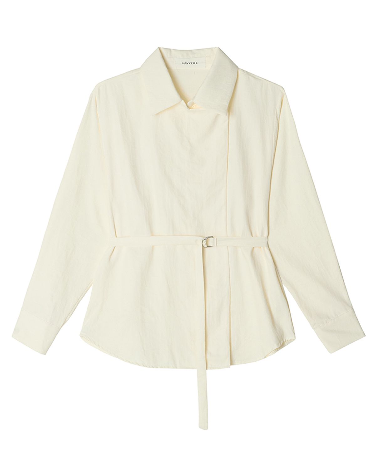 메이버유(MAYVERU) Dakota Belt Blouse _ Ivory