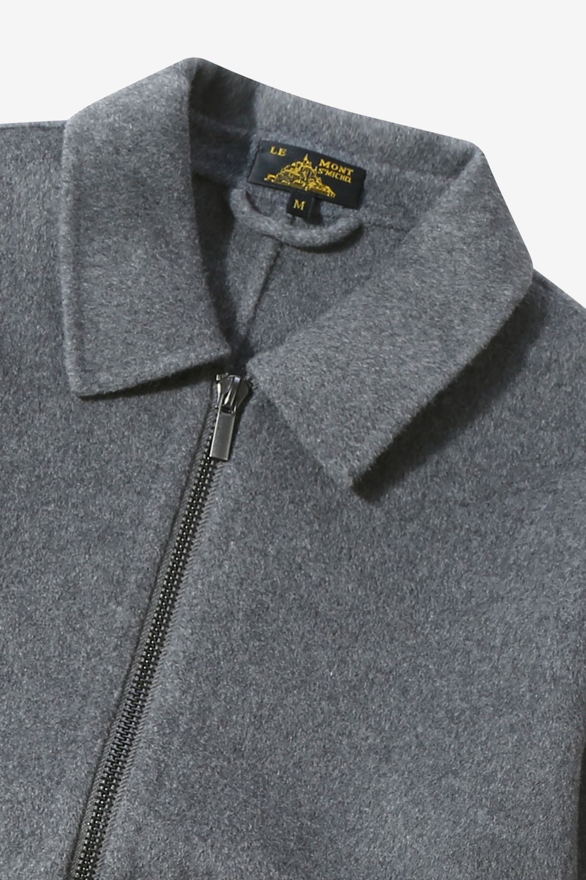 르몽생미셸(LE MONT ST MICHEL) MACAU - BOMBER WOOL JACKET_Grey