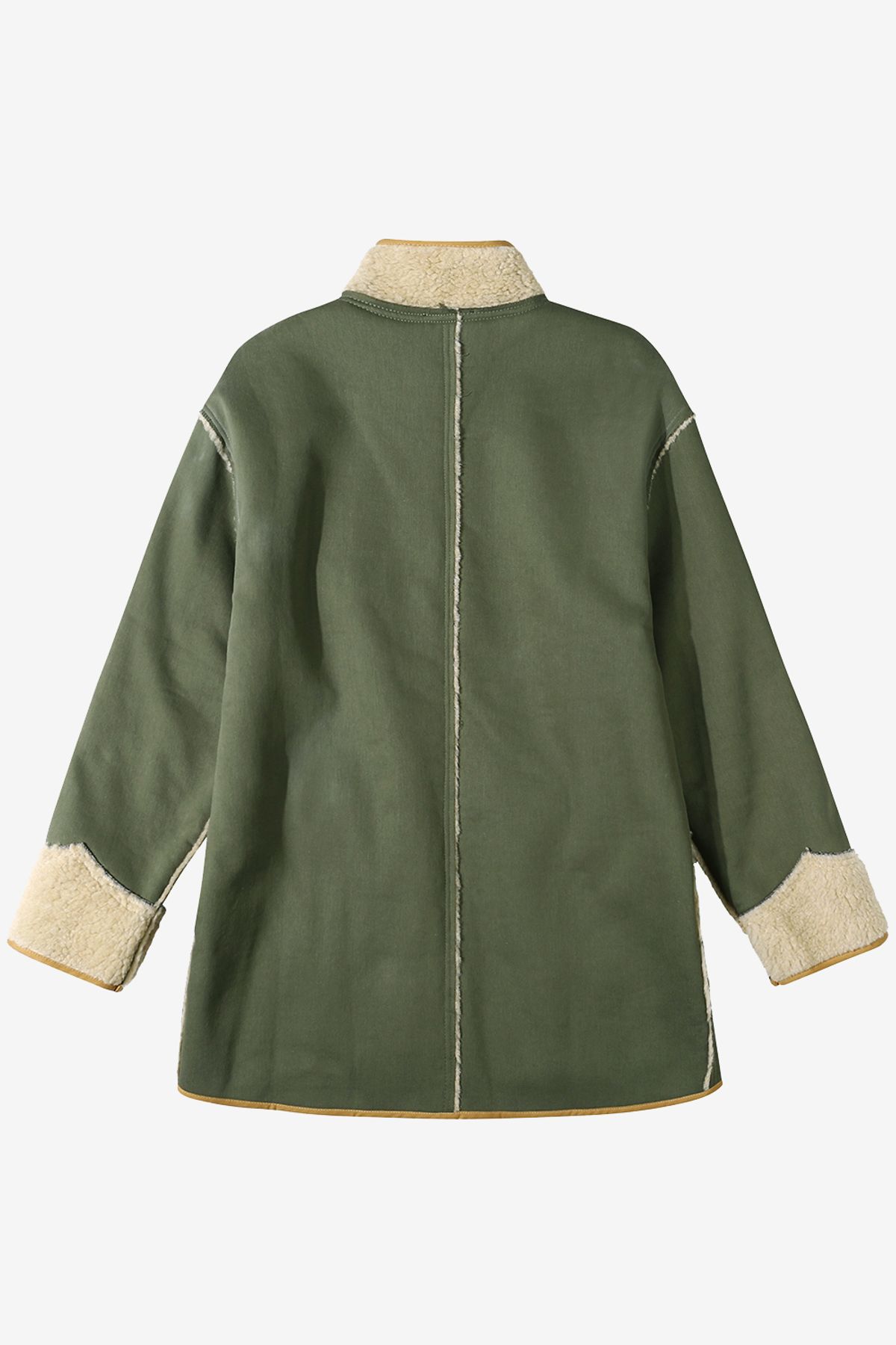 르몽생미셸(LE MONT ST MICHEL) Vezime – Sherpa jacket_Khaki