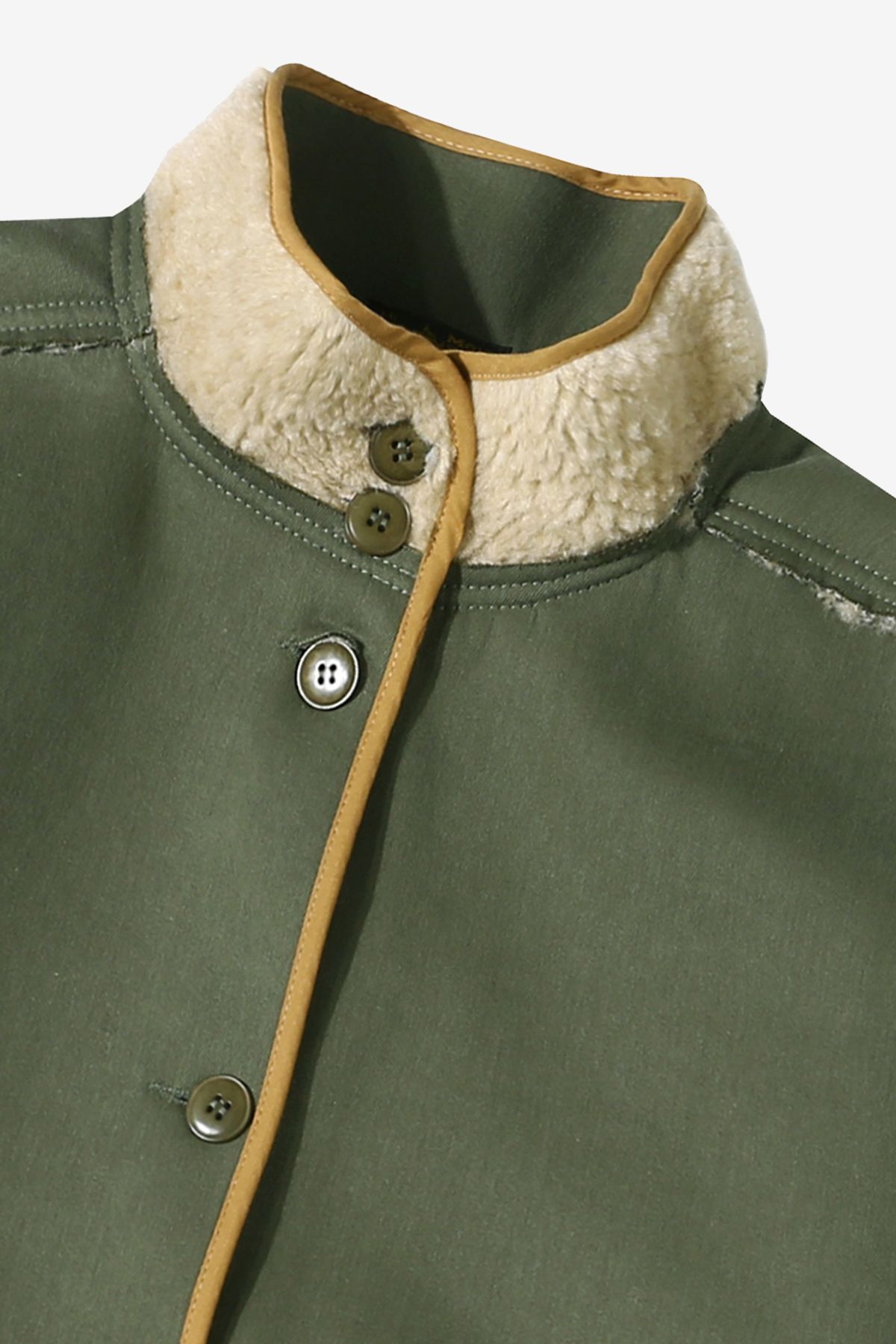 르몽생미셸(LE MONT ST MICHEL) Vezime – Sherpa jacket_Khaki