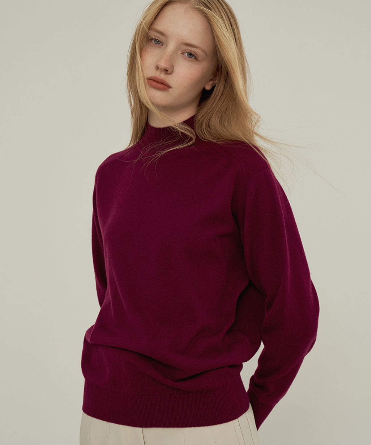바스카라(VASCARA) More Half-neck Knitwear (10colors)