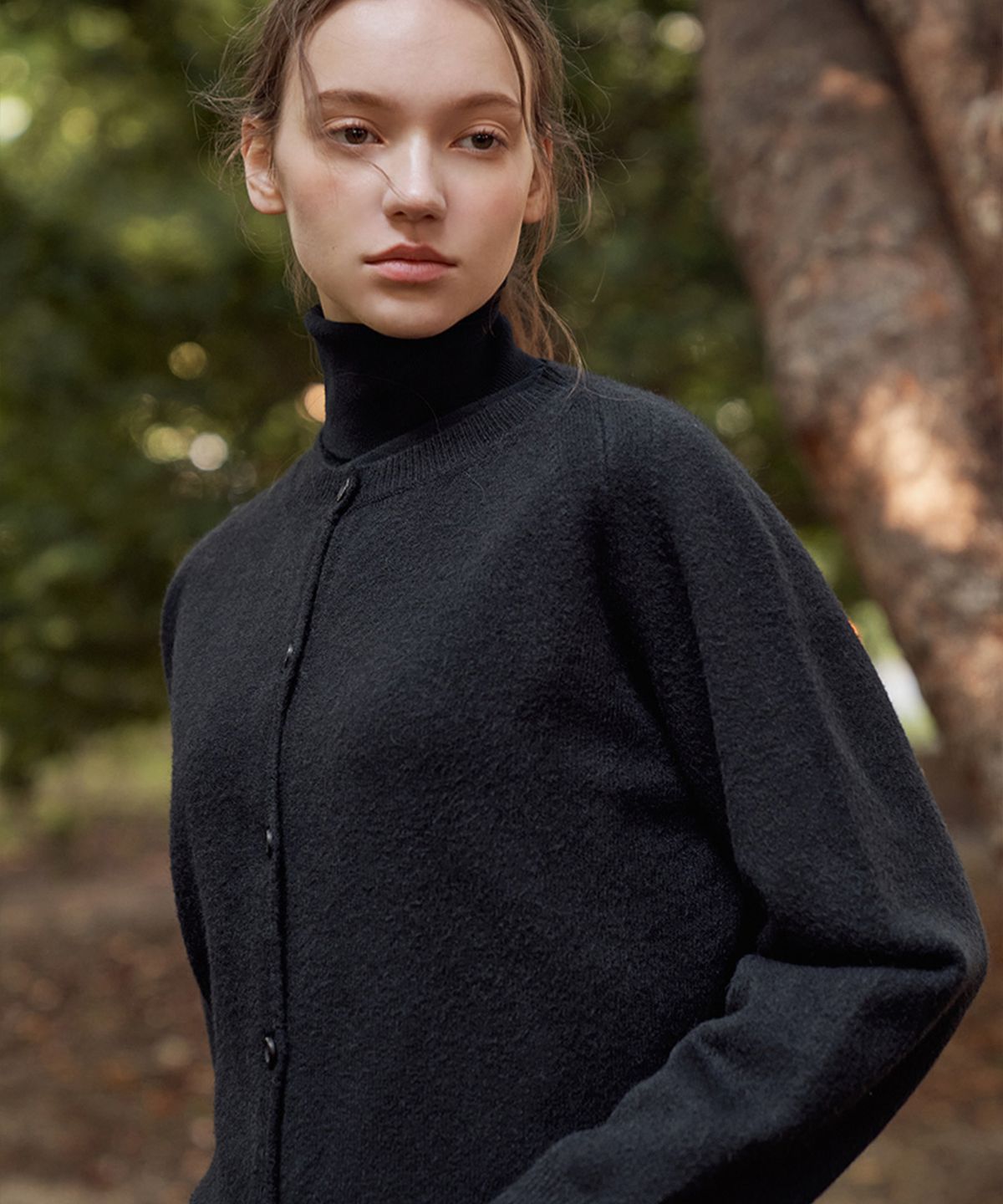 바스카라(VASCARA) Round neck Button Knit Cardigan (4colors)