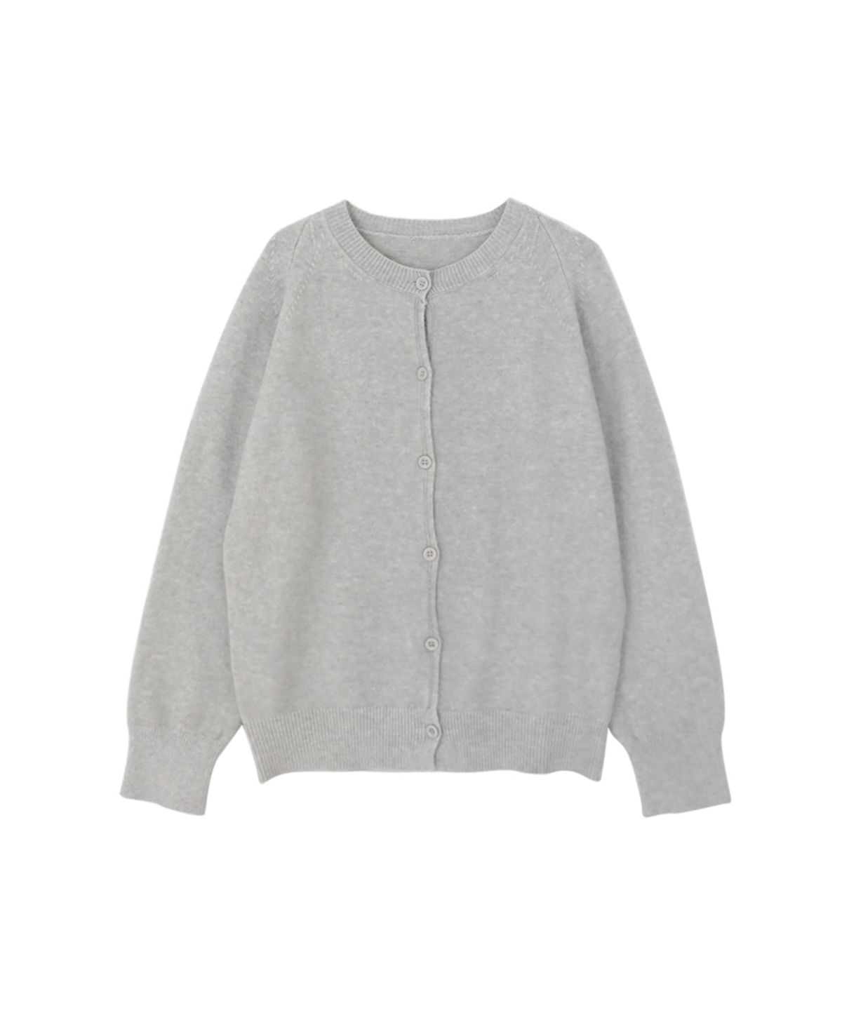 바스카라(VASCARA) Round neck Button Knit Cardigan (4colors)