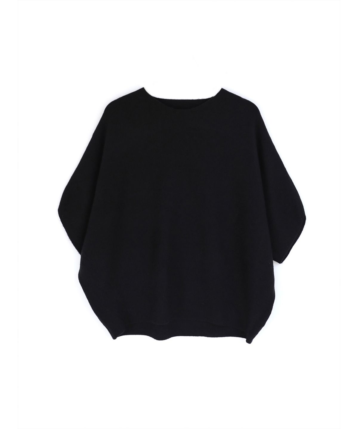 바스카라(VASCARA) Batwing Sleeve Round neck Half Knitwear (5colors)