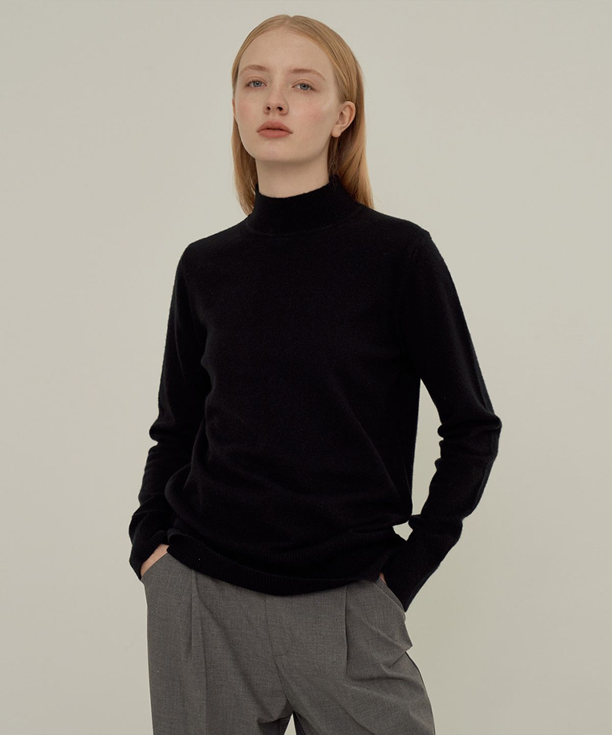 바스카라(VASCARA) Luna Half neck Knitwear (12colors)