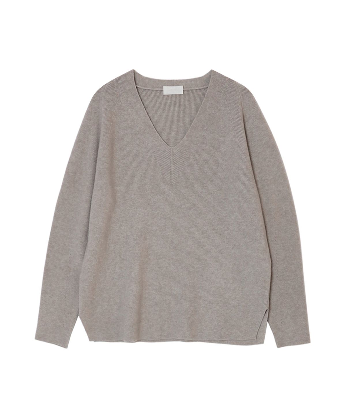 바스카라(VASCARA) Ribbed V-Neck Knitwear (5colors)