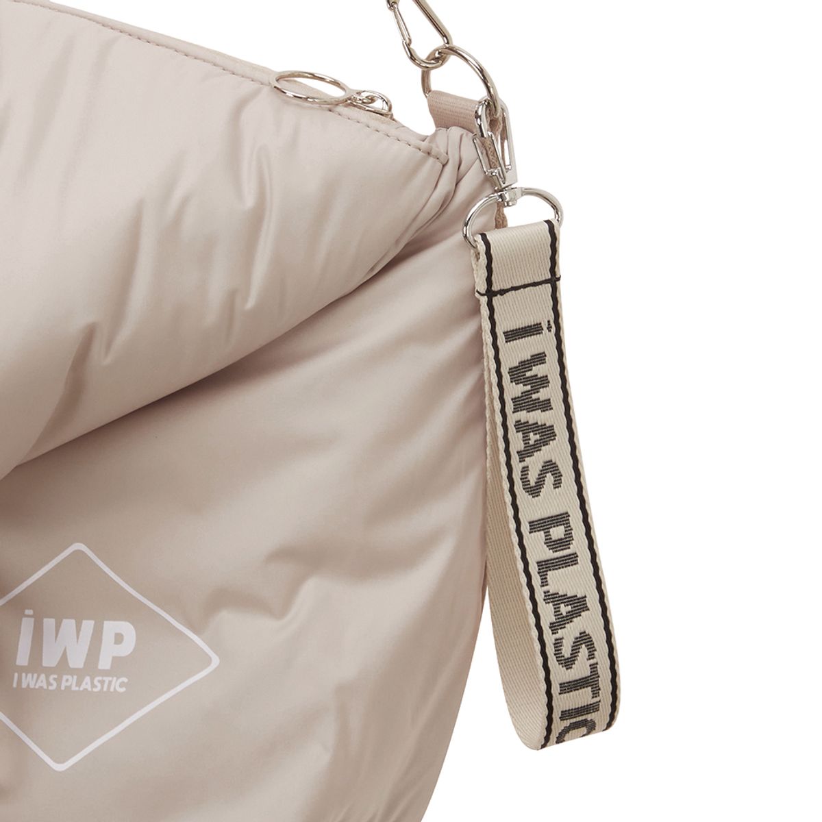 아이워즈플라스틱(I WAS PLASTIC) IWP 패딩 메신저백  2 샌드 베이지