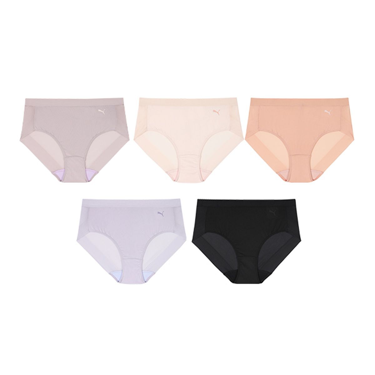 푸마 바디웨어(PUMA BODYWEAR) 심플&이지 HEM-팬티 5PACK