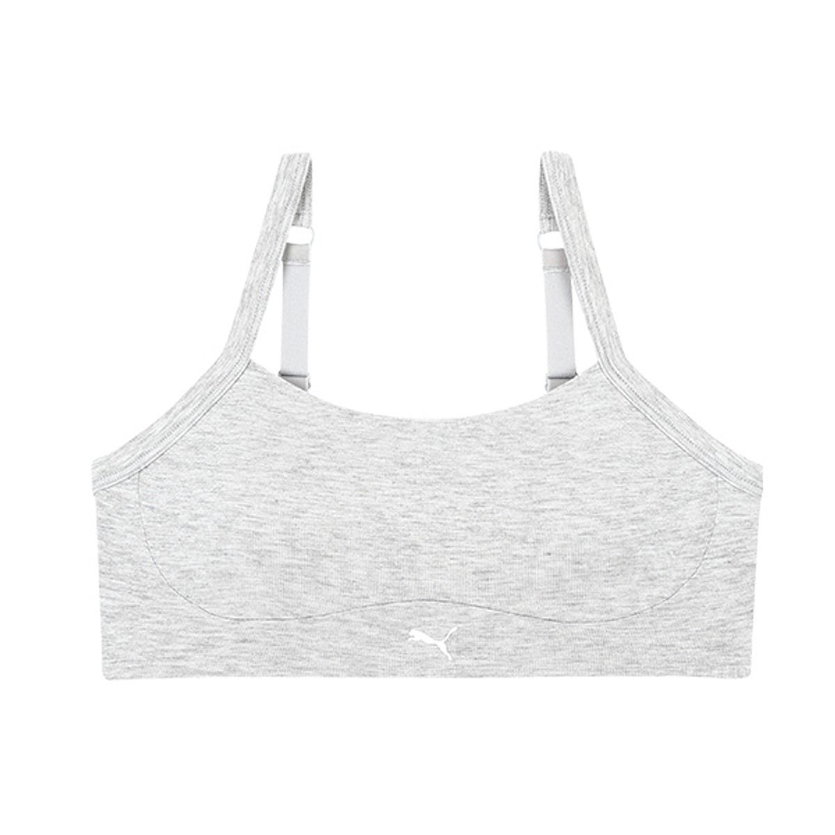 푸마 바디웨어(PUMA BODYWEAR) 소프트 애착 모달 브라탑 멜란지그레이
