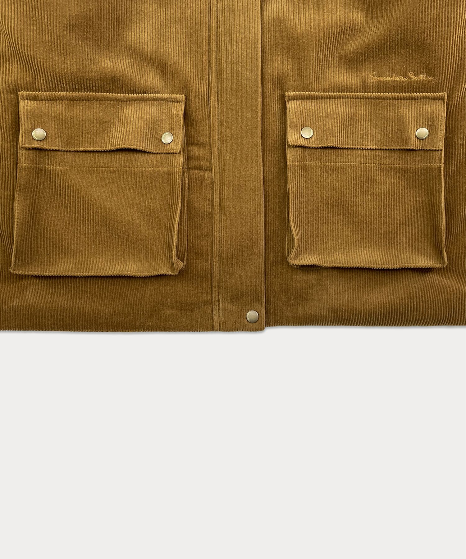 MUSINSA | SOMEWHEREBUTTER Besto Corduroy Work Jacket - Camel