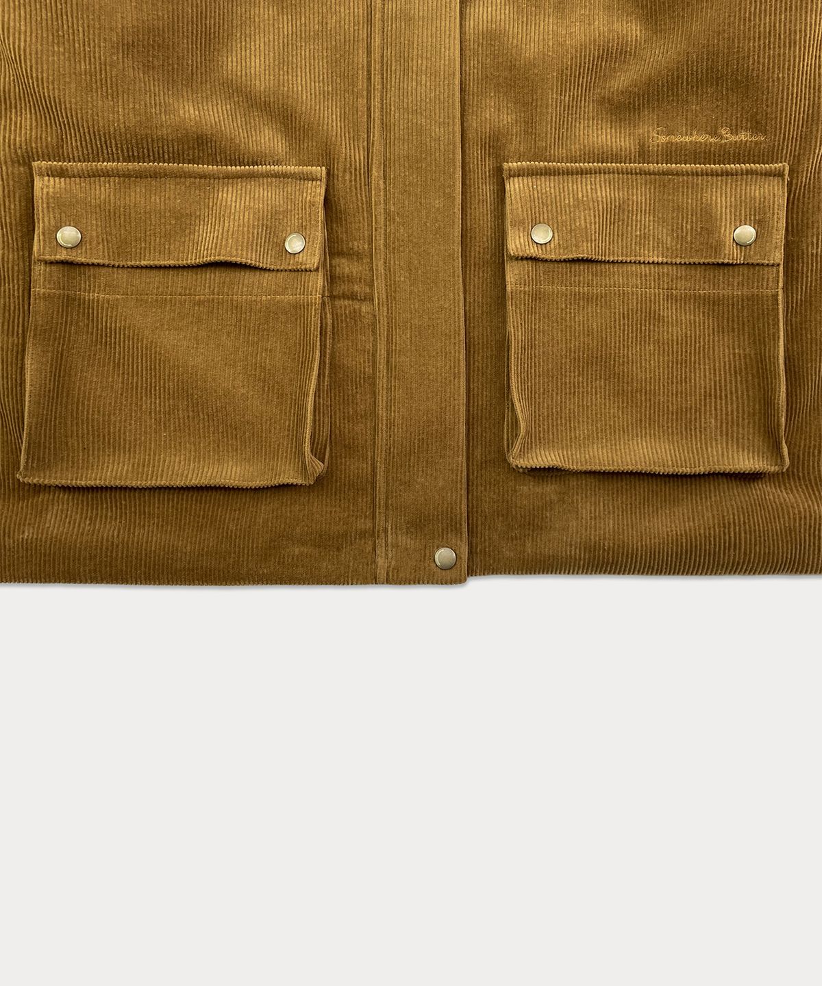 썸웨어버터(SOMEWHEREBUTTER) Besto Corduroy Work Jacket - Camel