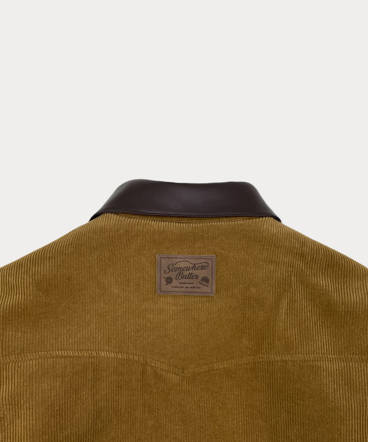 썸웨어버터(SOMEWHEREBUTTER) Besto Corduroy Work Jacket - Camel