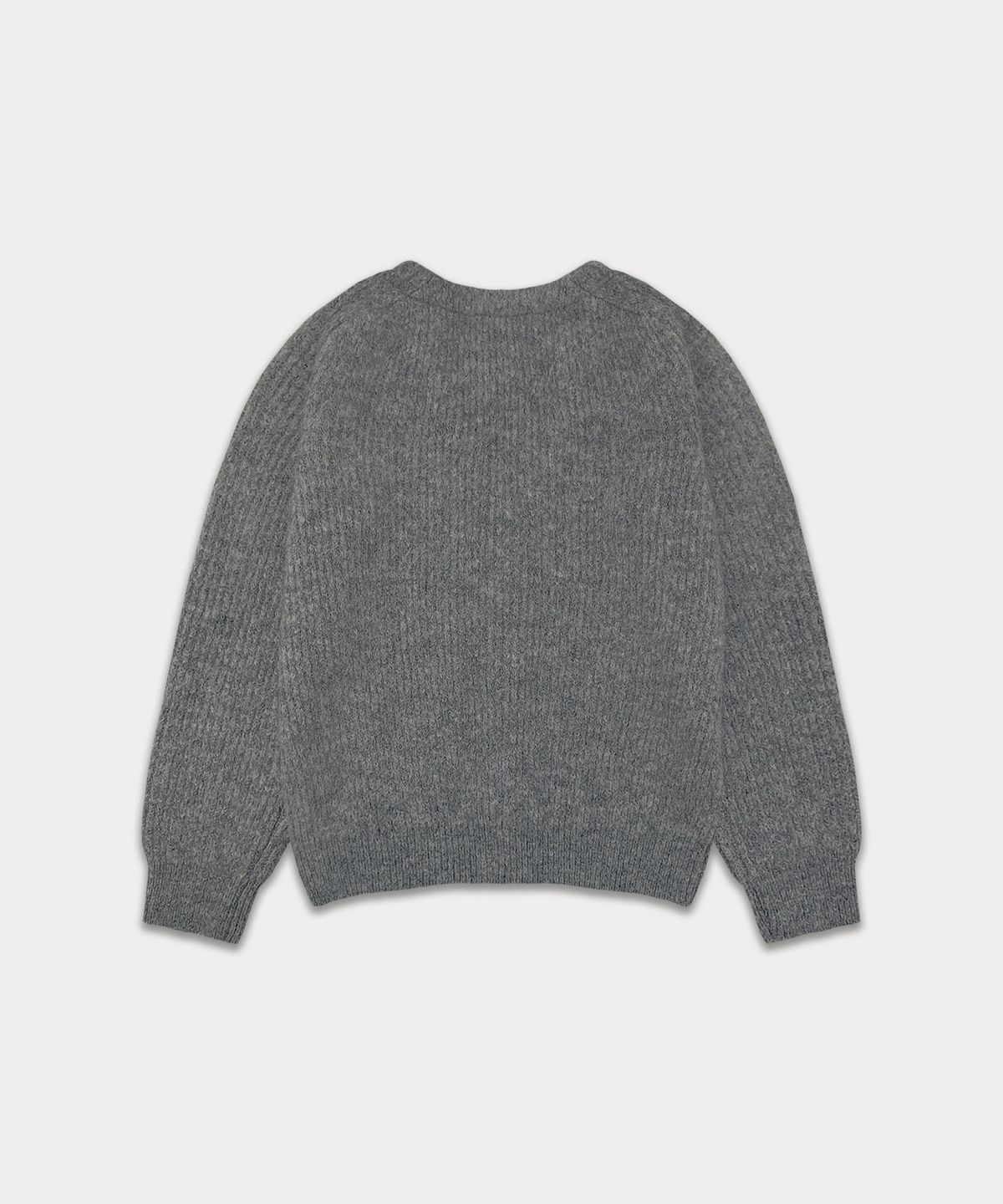 썸웨어버터(SOMEWHEREBUTTER) Moody Wool Cardigan - Grey