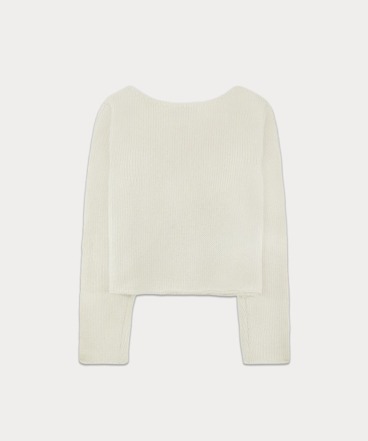 썸웨어버터(SOMEWHEREBUTTER) Poy Wool Knit - Ivory