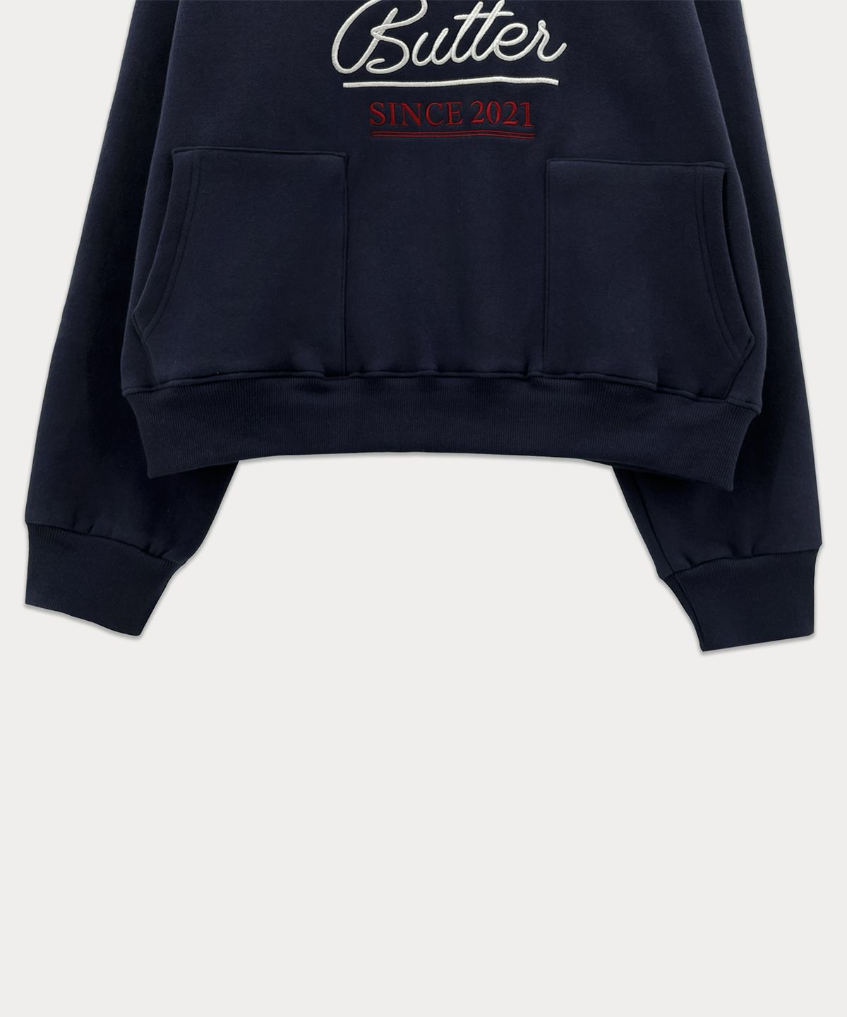 썸웨어버터(SOMEWHEREBUTTER) Pocket Vintage Sweatshirt - Navy