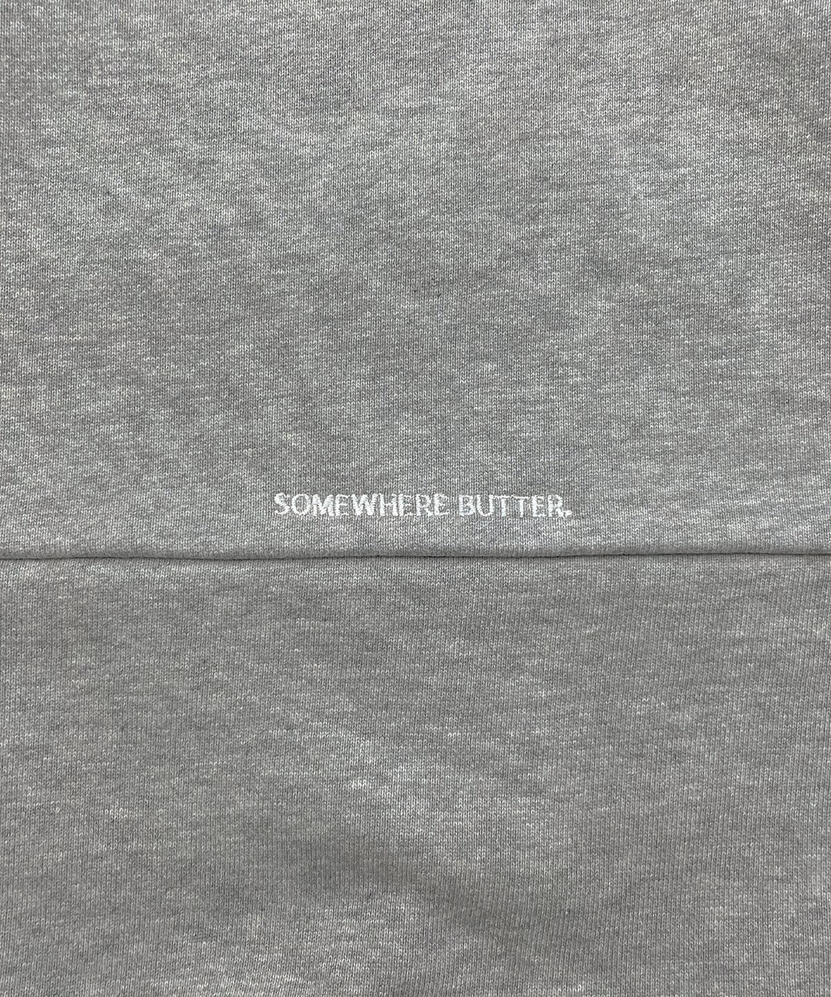 썸웨어버터(SOMEWHEREBUTTER) Check Wave Logo Hoodie - Grey