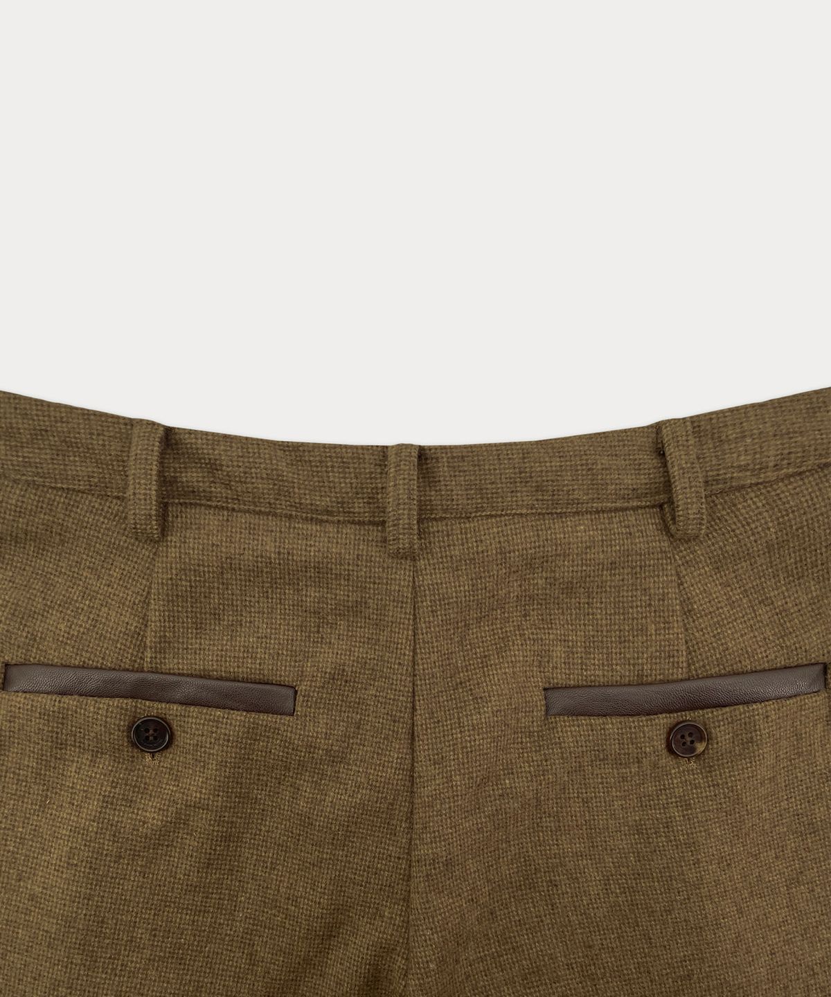 썸웨어버터(SOMEWHEREBUTTER) Louin Wool Short Pants - Brown