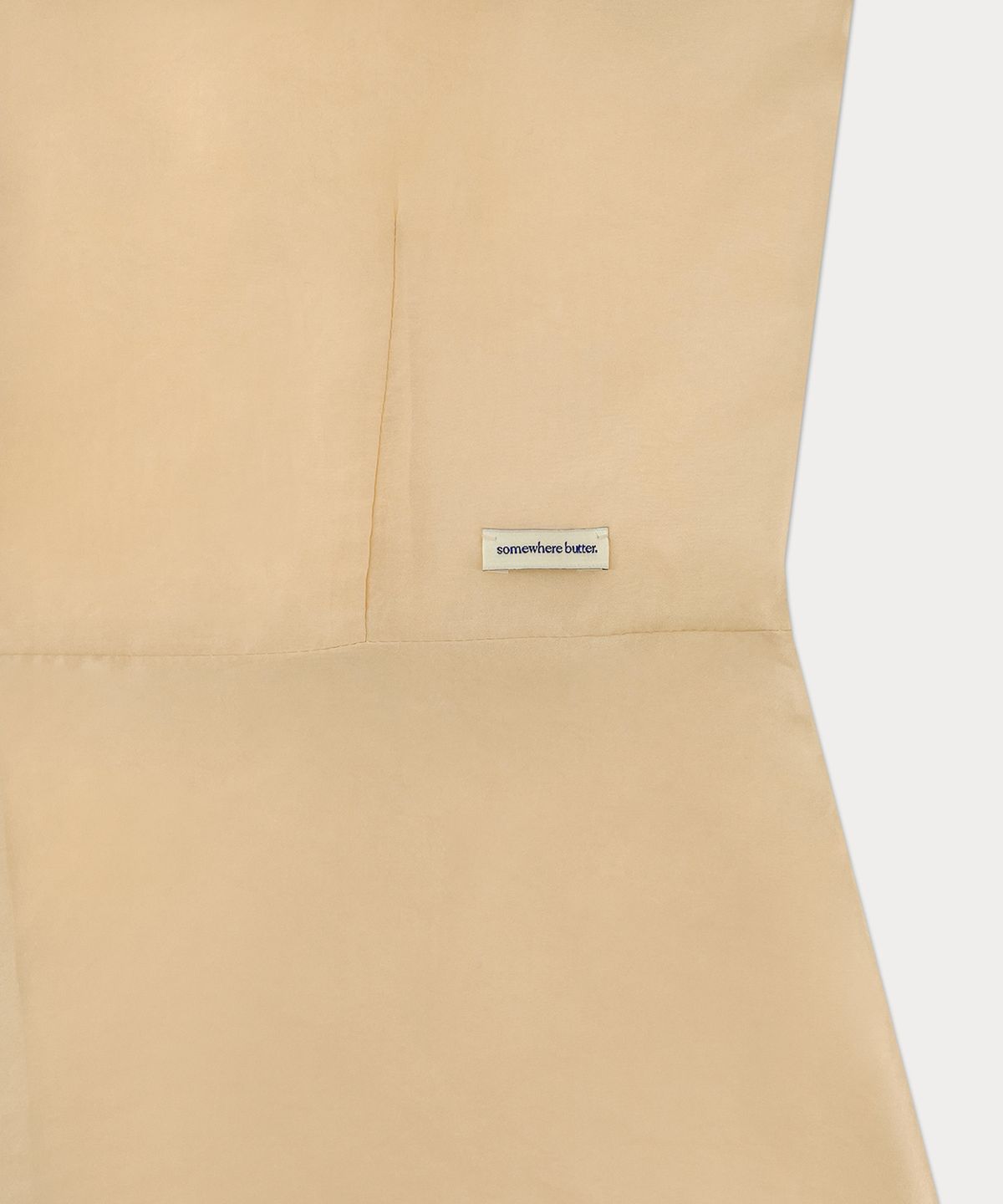 썸웨어버터(SOMEWHEREBUTTER) Sheer Frill Layered Dress - Peach Fuzz