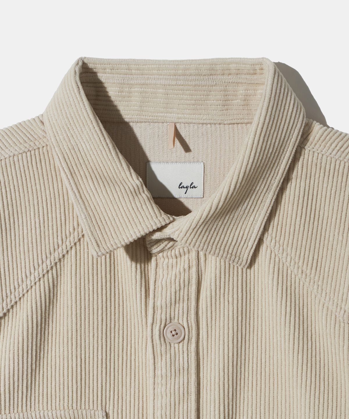 다이아몬드 레이라(DIAMOND LAYLA) Western Corduroy Washing Shirt S164 Cream Bone