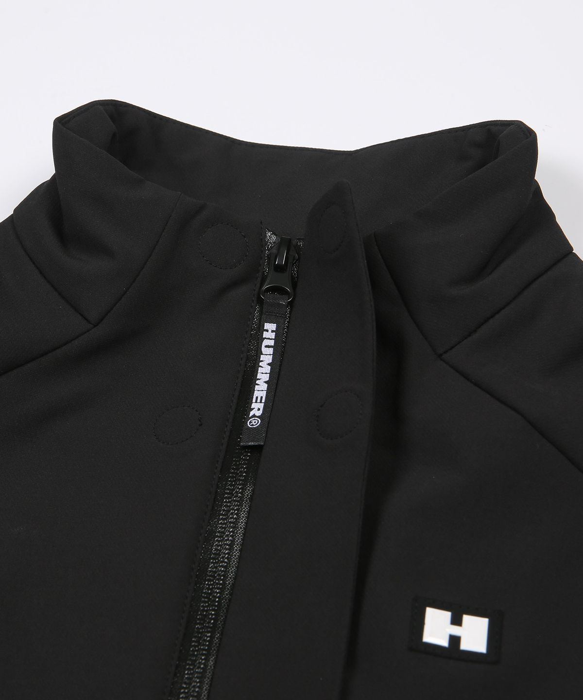 험머(HUMMER) 우먼 H2 라이크라 기모 셋업 자켓 블랙