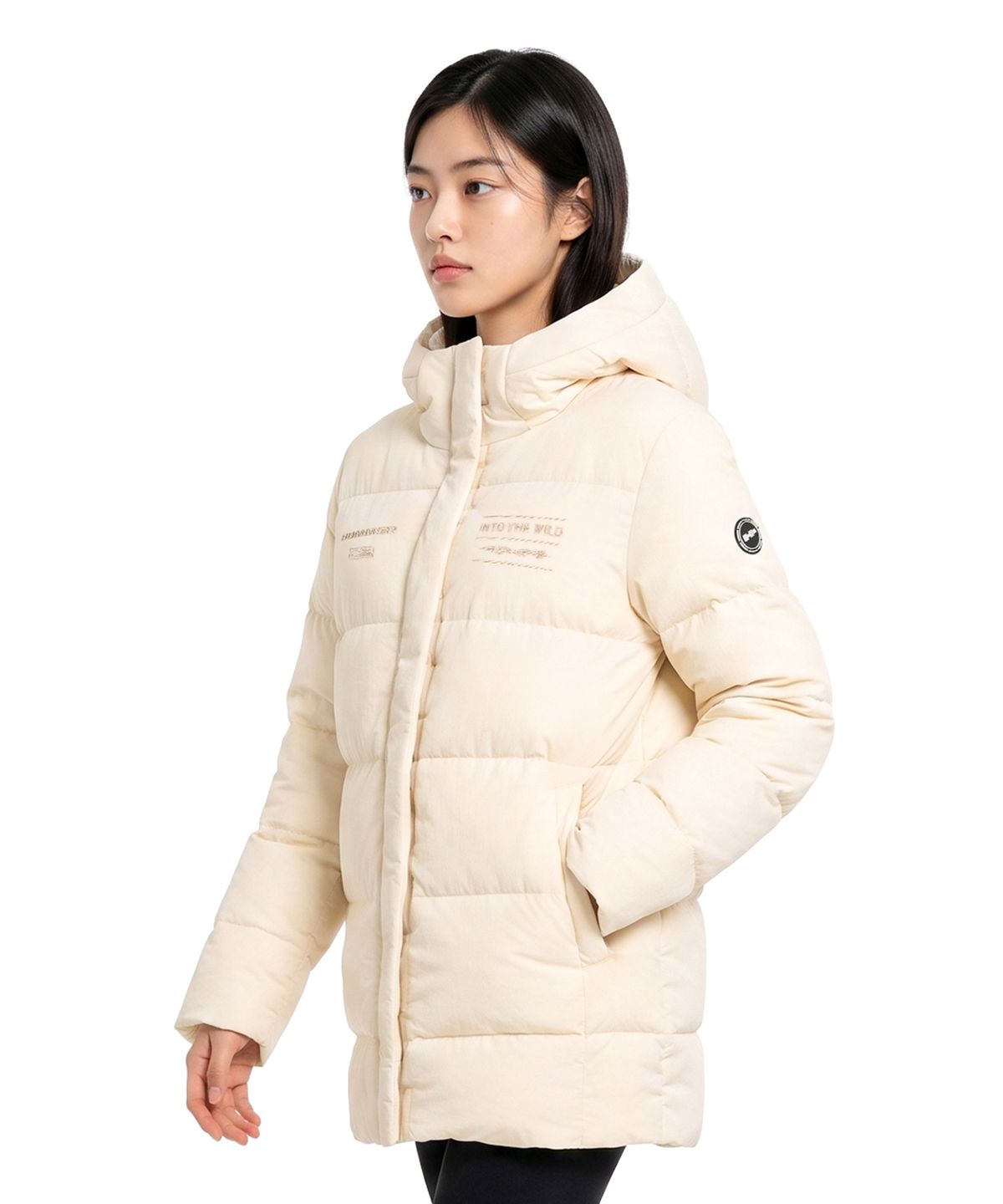 험머(HUMMER) 우먼 H3 레플리카 퀼팅 패딩 베이지