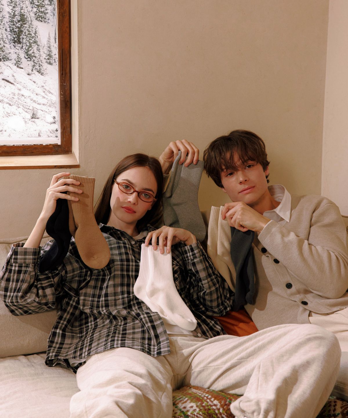 리투(li2) [5 PACK] 웜 기모 데일리 크루 삭스