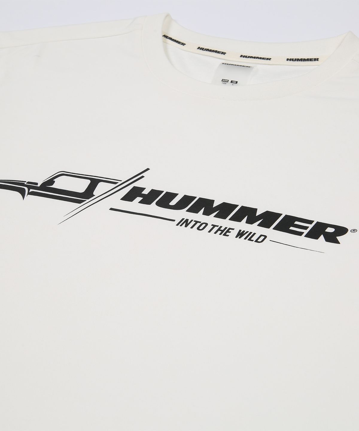 험머(HUMMER) 소로나 긴팔 기능성 기모 티셔츠 화이트