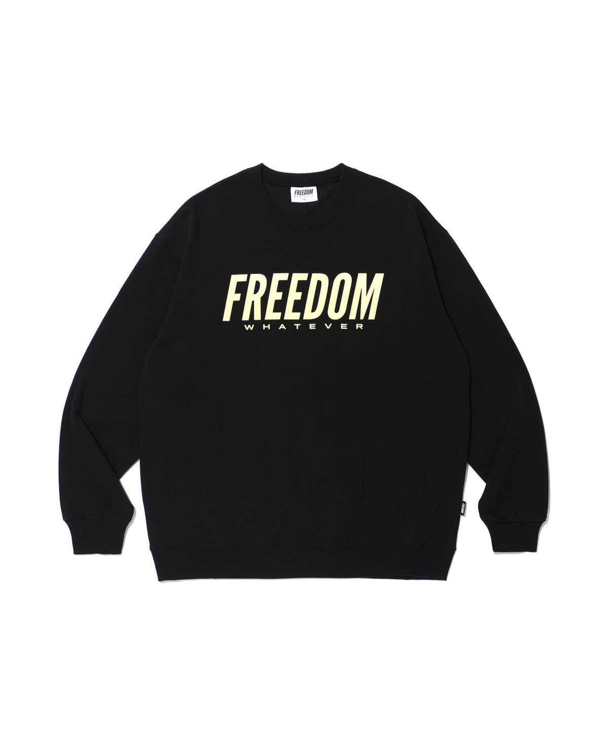 프리덤(FREEDOM) 그라데이션 로고 스웨트 셔츠 (블랙)