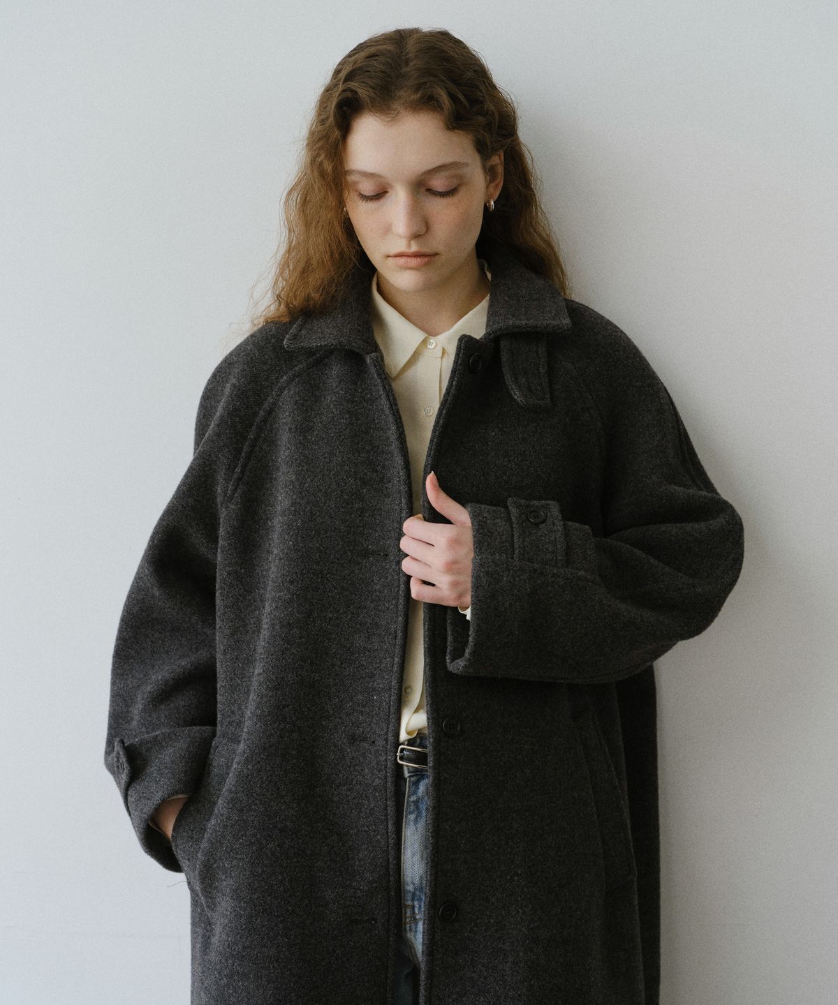 유라고(URAGO) Wool balmacaan long coat