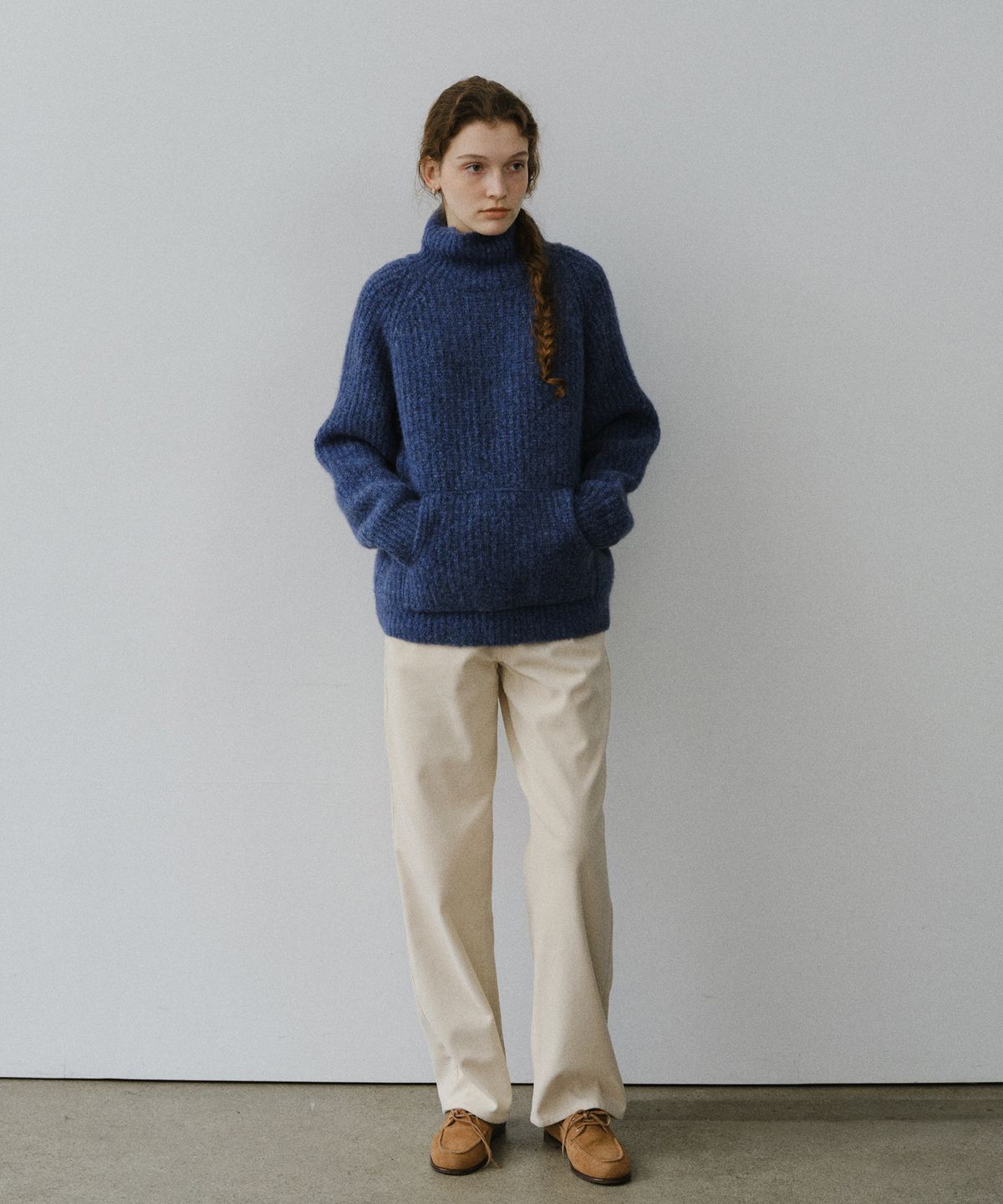 유라고(URAGO) Mohair hachi pocket knit