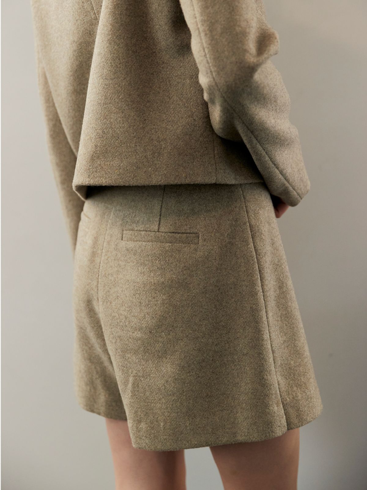오앨(OUEL) WOOL BLENDED SKIRT PANTS_BEIGE
