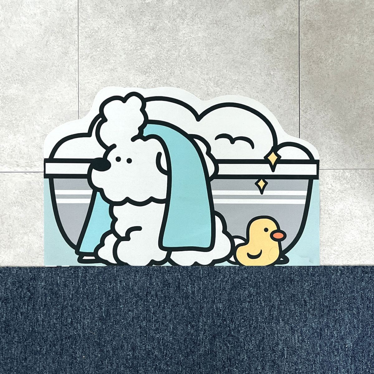 포시즌데코(4SEASONDECO) 테디2 강아지 규조토 발매트