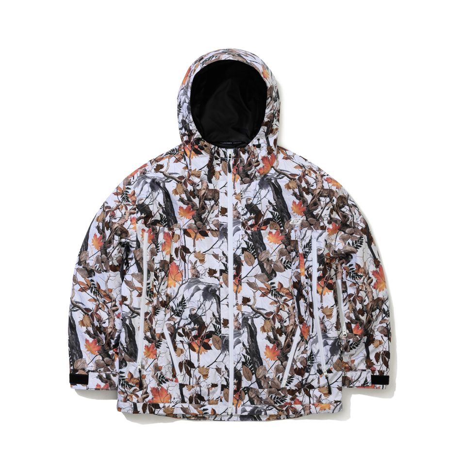 MUSINSA公式 | BSRABBIT Special Hooded Simsiling Jacket Real Tree White