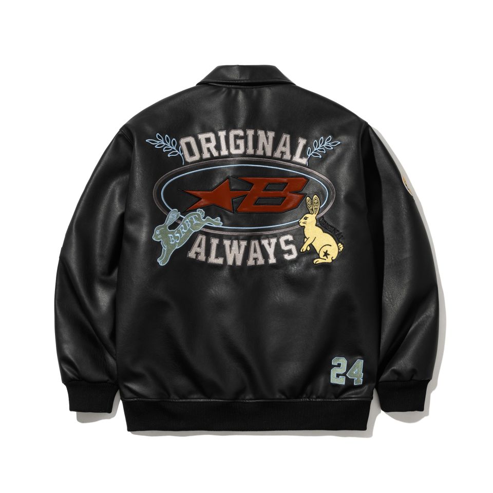 BSRABBITTRIPPYRB＆STAR B VARSITY JACKET 202411121727520359124098567331