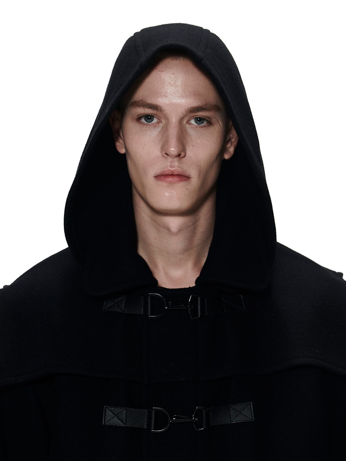 더발론(THE BALLON) DUFFLE HOOD COAT - BLACK