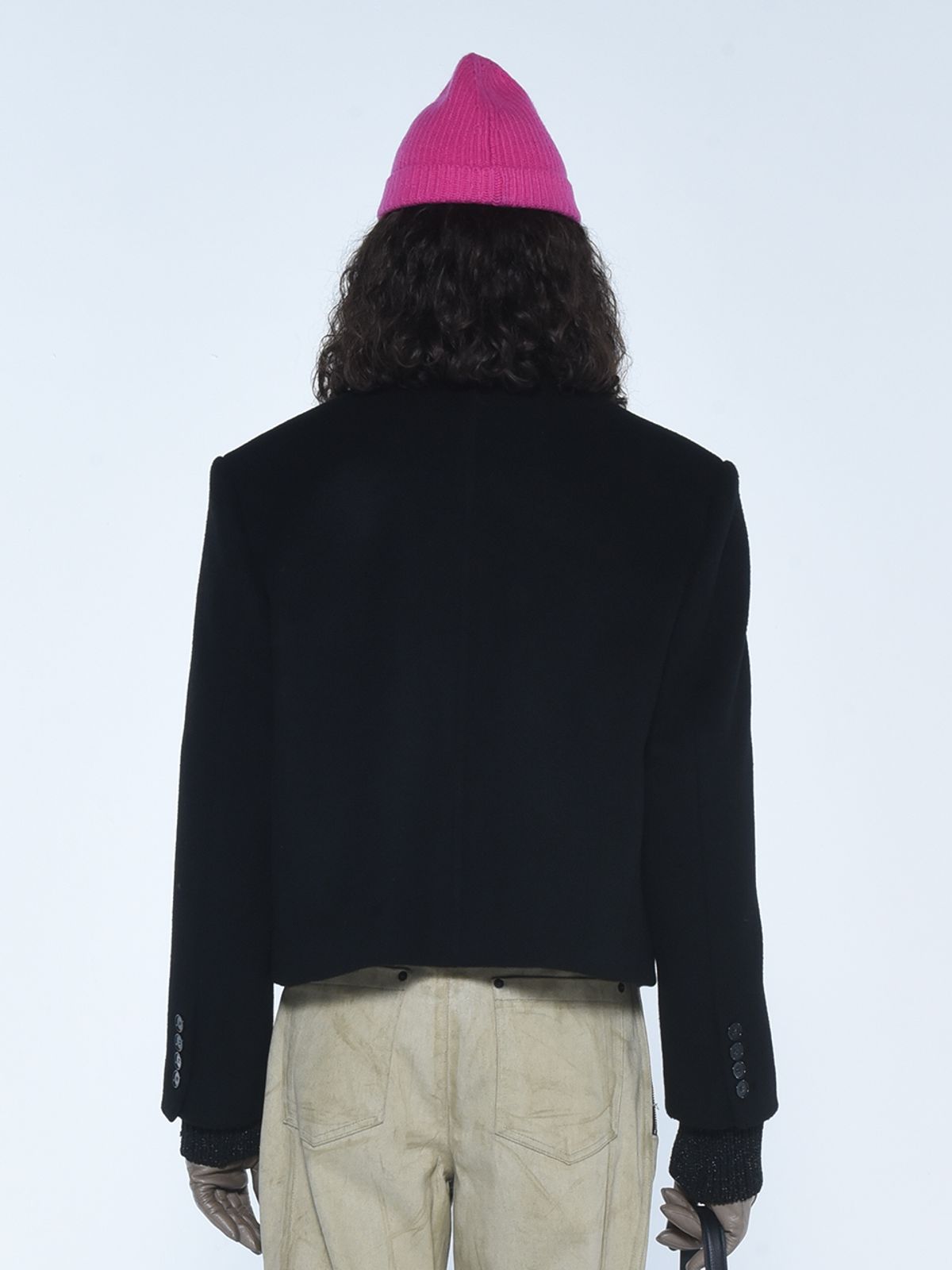 더발론(THE BALLON) DOUBLE BREASTED CROPPED WOOL COAT