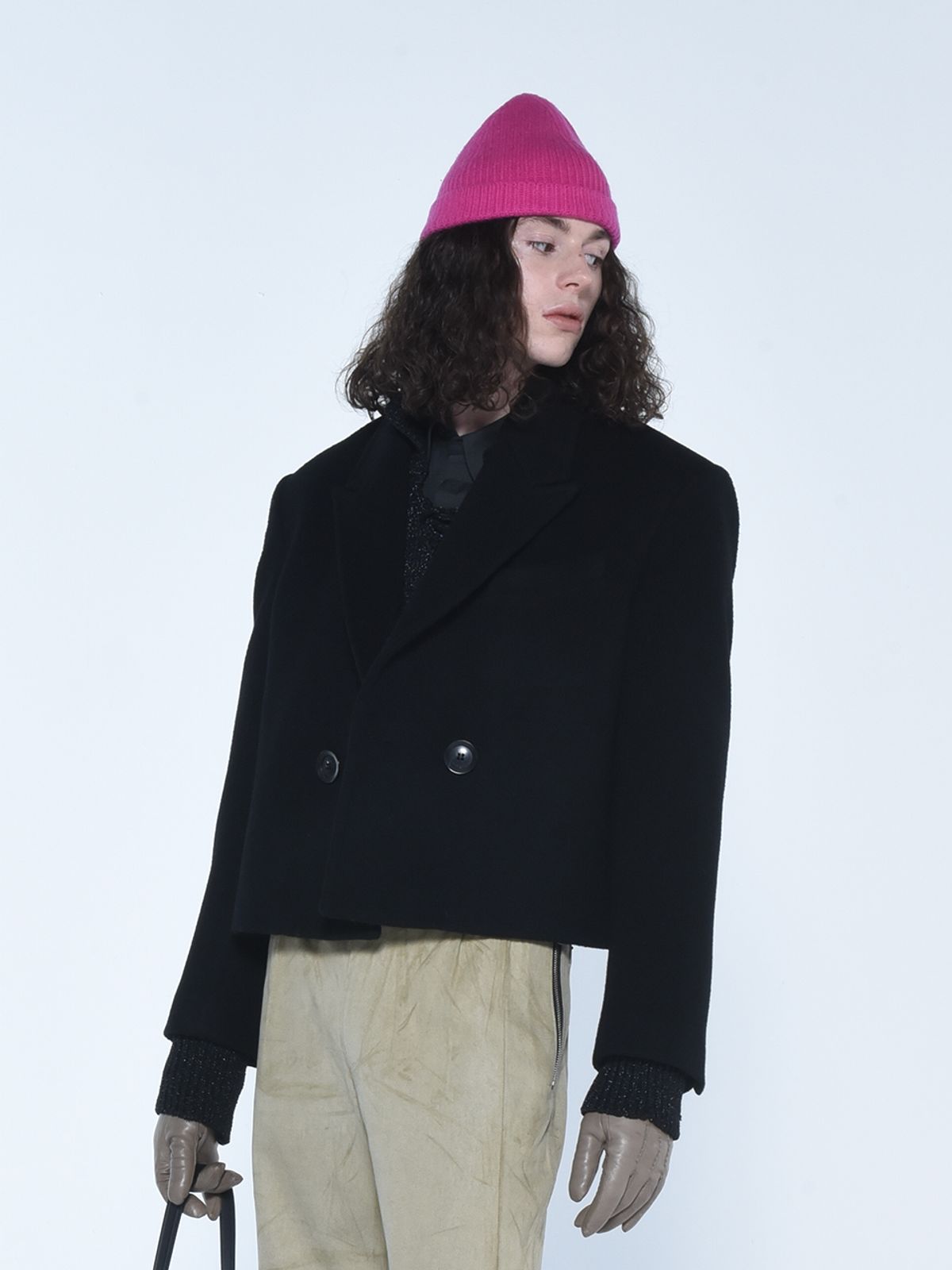 더발론(THE BALLON) DOUBLE BREASTED CROPPED WOOL COAT