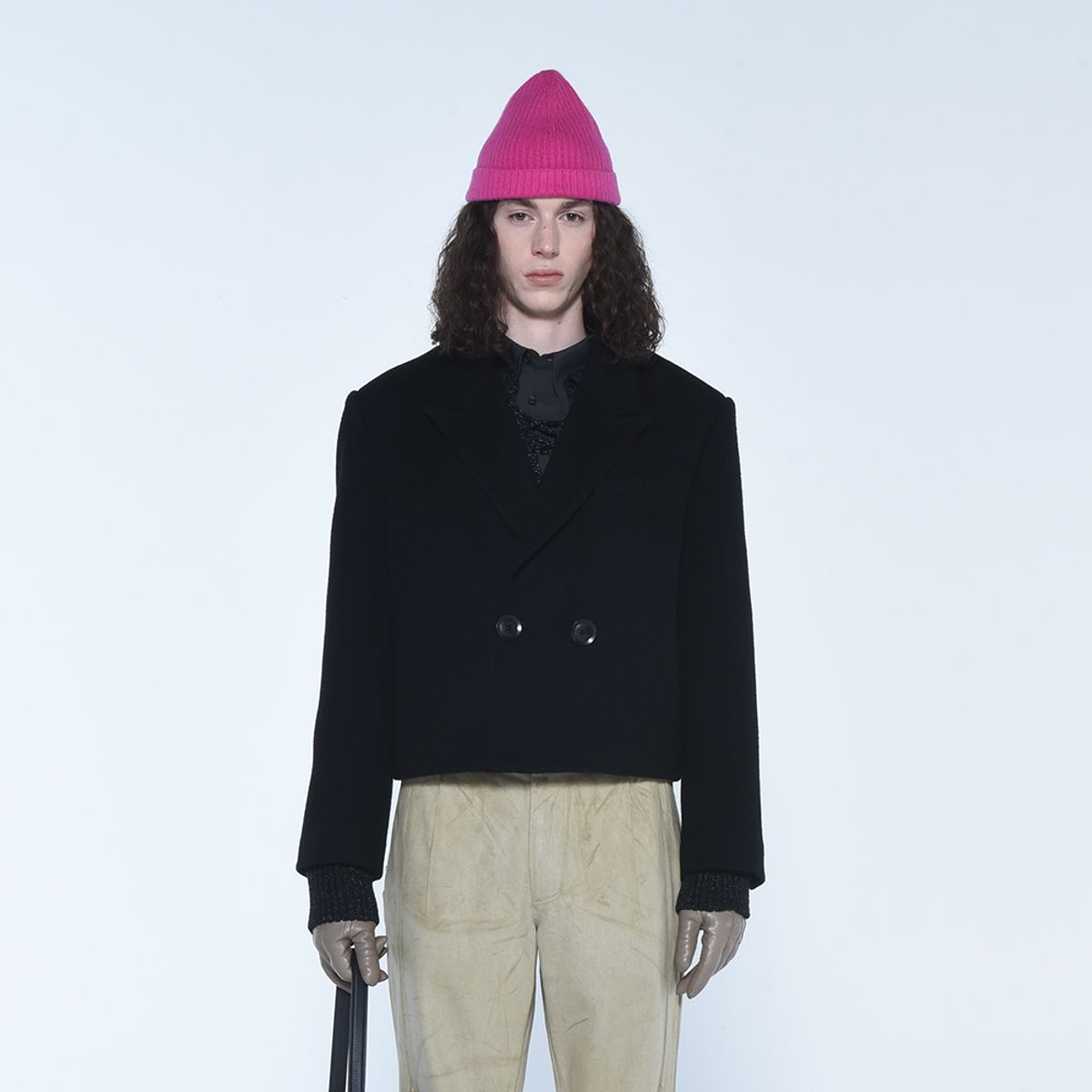 더발론(THE BALLON) DOUBLE BREASTED CROPPED WOOL COAT