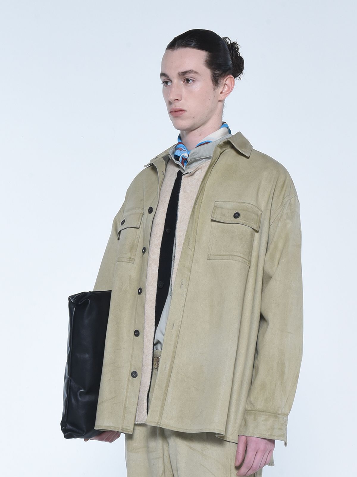 더발론(THE BALLON) OVERSIZED MILLER SHIRT_OLIVE