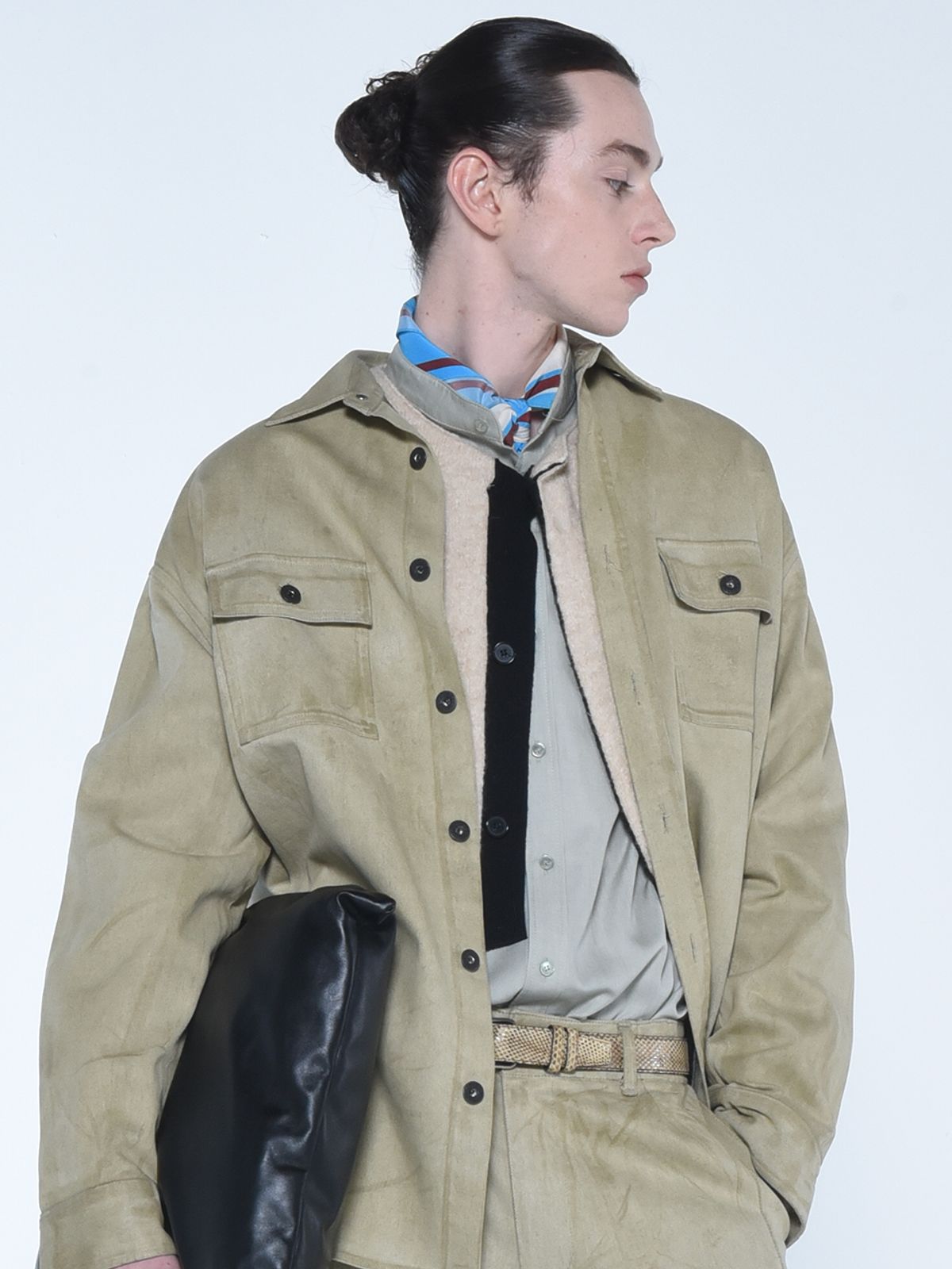 더발론(THE BALLON) OVERSIZED MILLER SHIRT_OLIVE