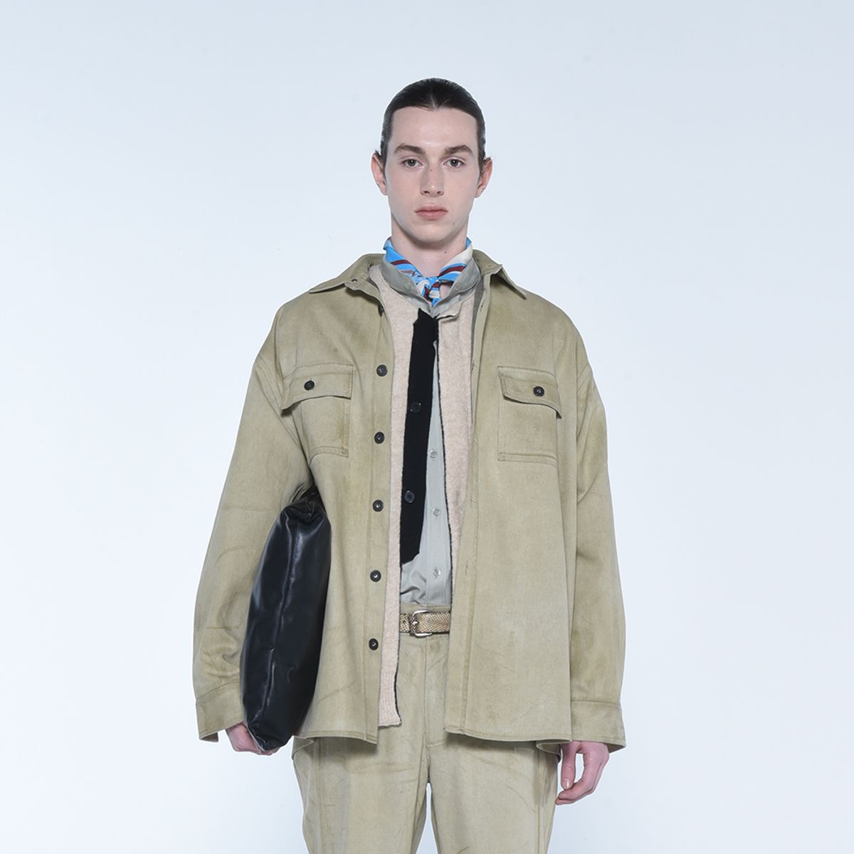 더발론(THE BALLON) OVERSIZED MILLER SHIRT_OLIVE