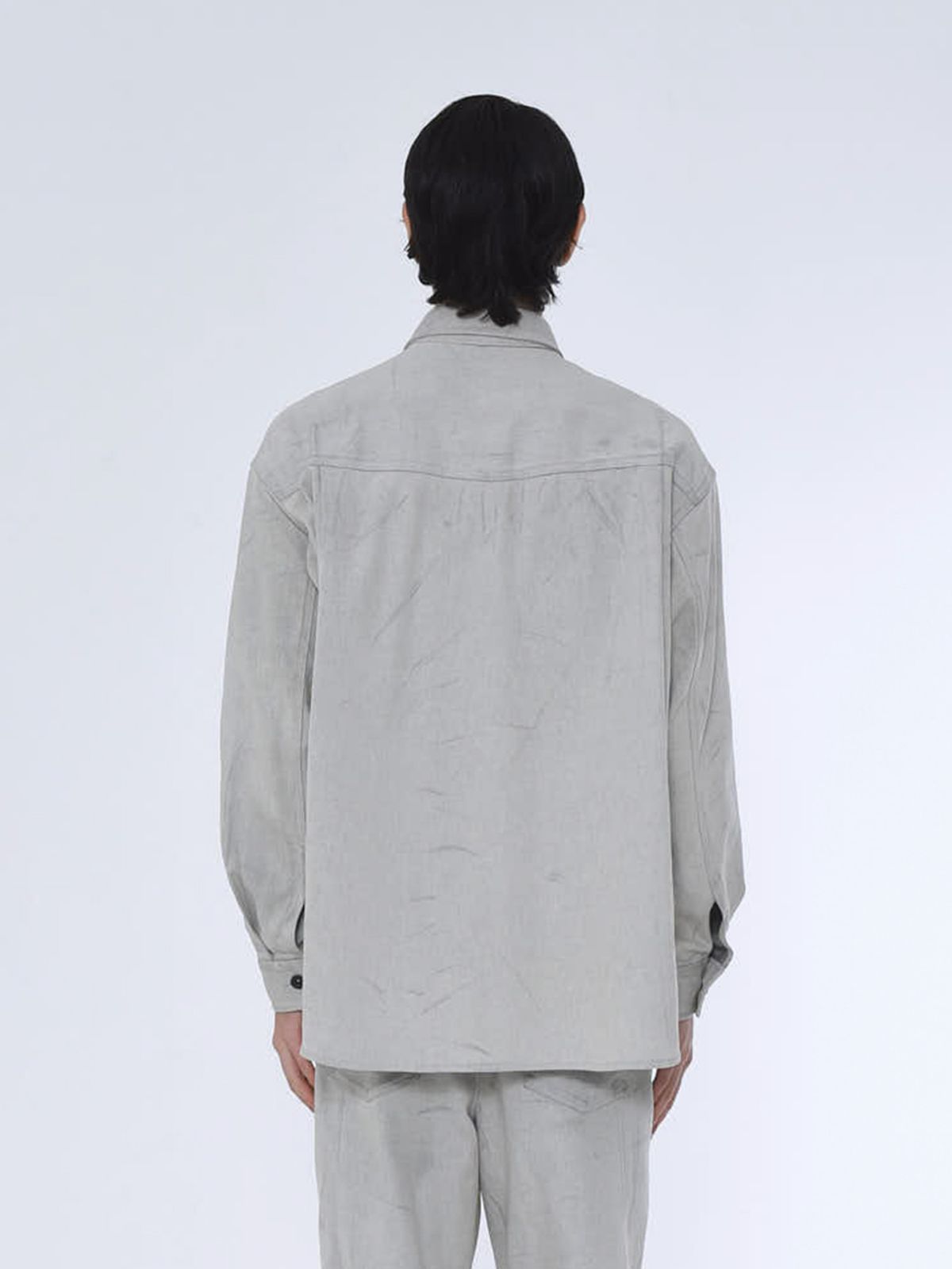 더발론(THE BALLON) OVERSIZED MILLER SHIRT_GRAY