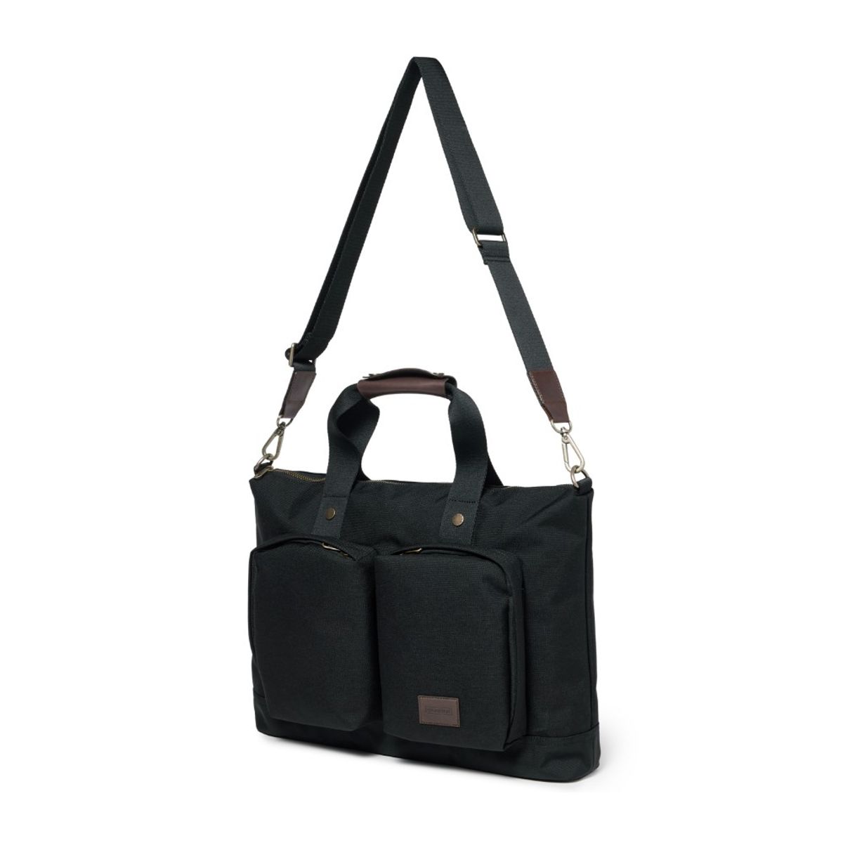 브롬톤 런던(BROMPTON LONDON) TWO POCKET TOTE BAG - BLACK (P245ATO203)