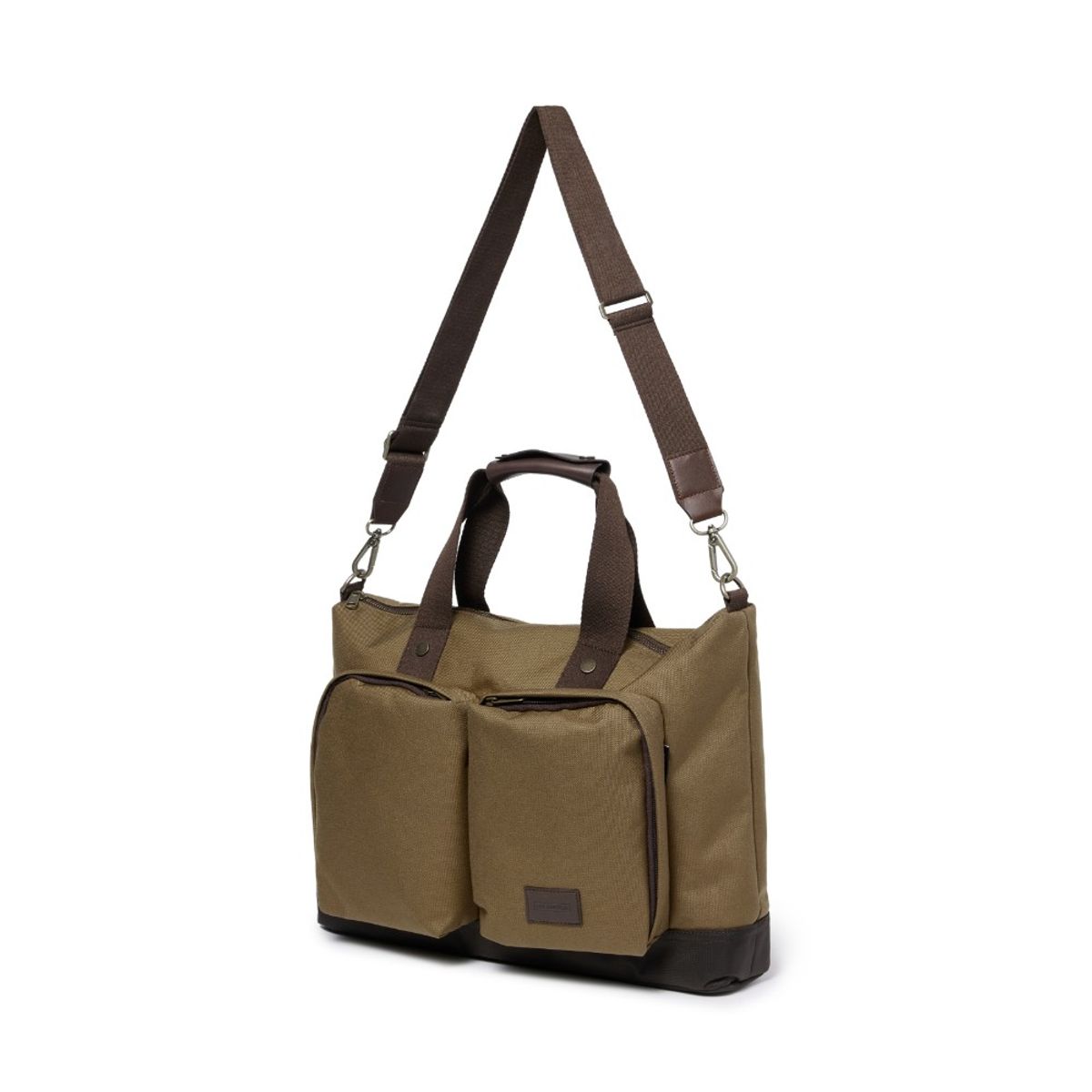 브롬톤 런던(BROMPTON LONDON) TWO POCKET TOTE BAG - D/BEIGE (P245ATO203)