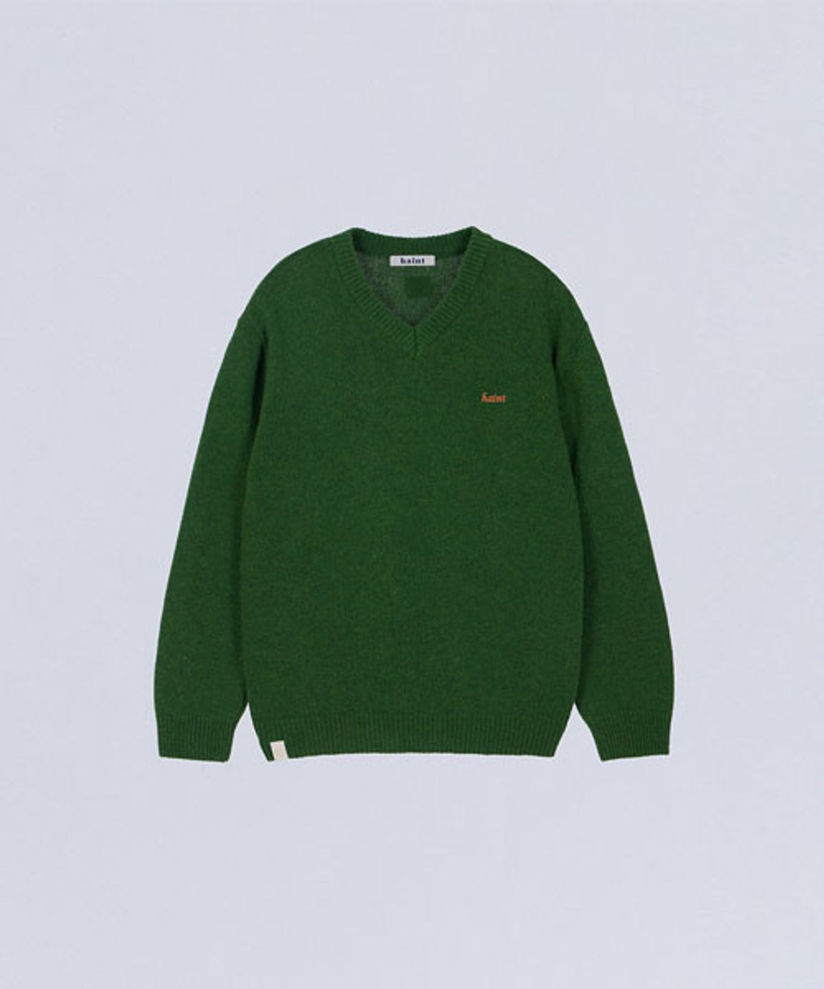 헤인트(HAINT) LAMBSWOOL V-NECK KNIT_GREEN