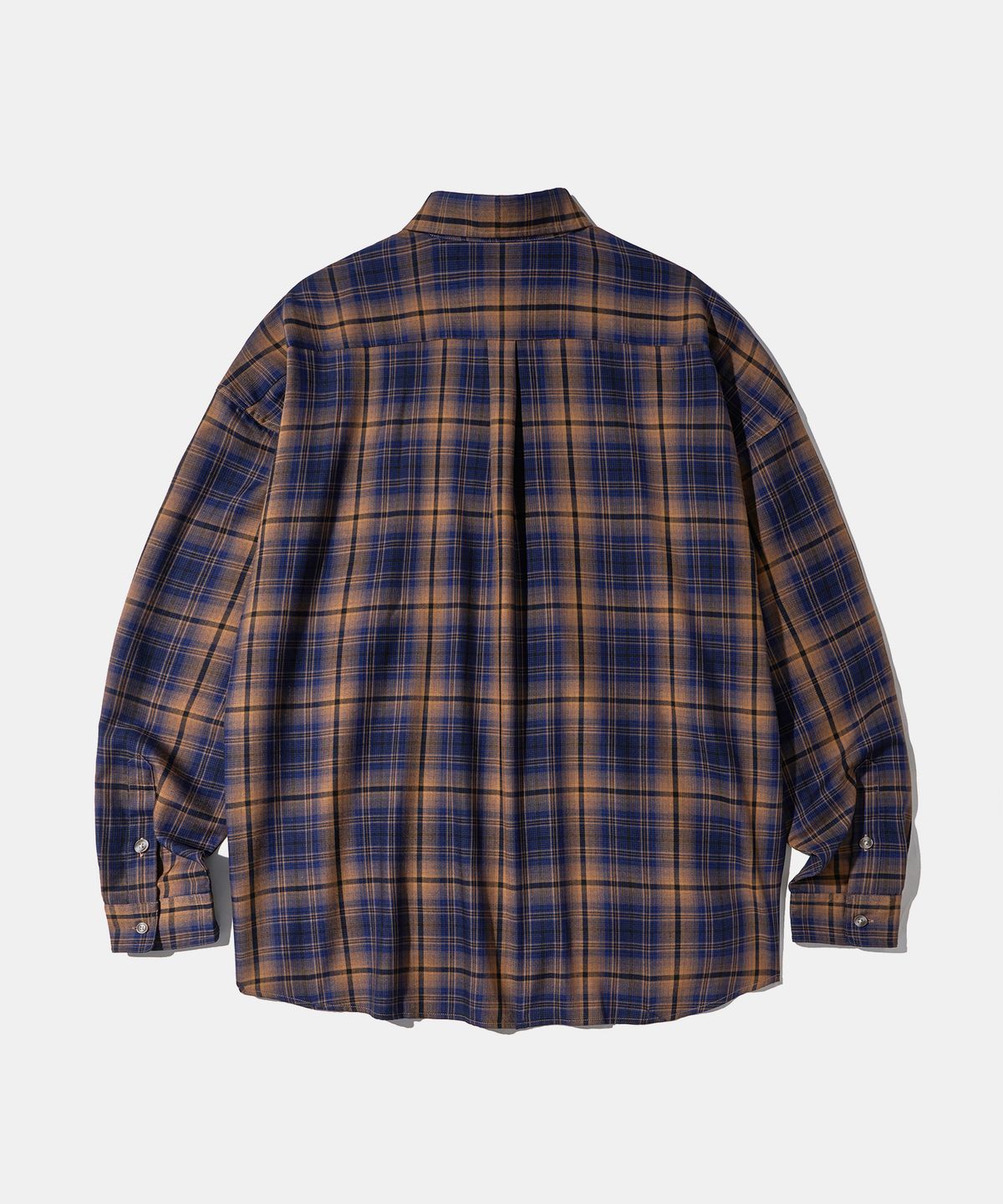 다이아몬드 레이라(DIAMOND LAYLA) Layered Camel Navy Mood Check Shirt S165