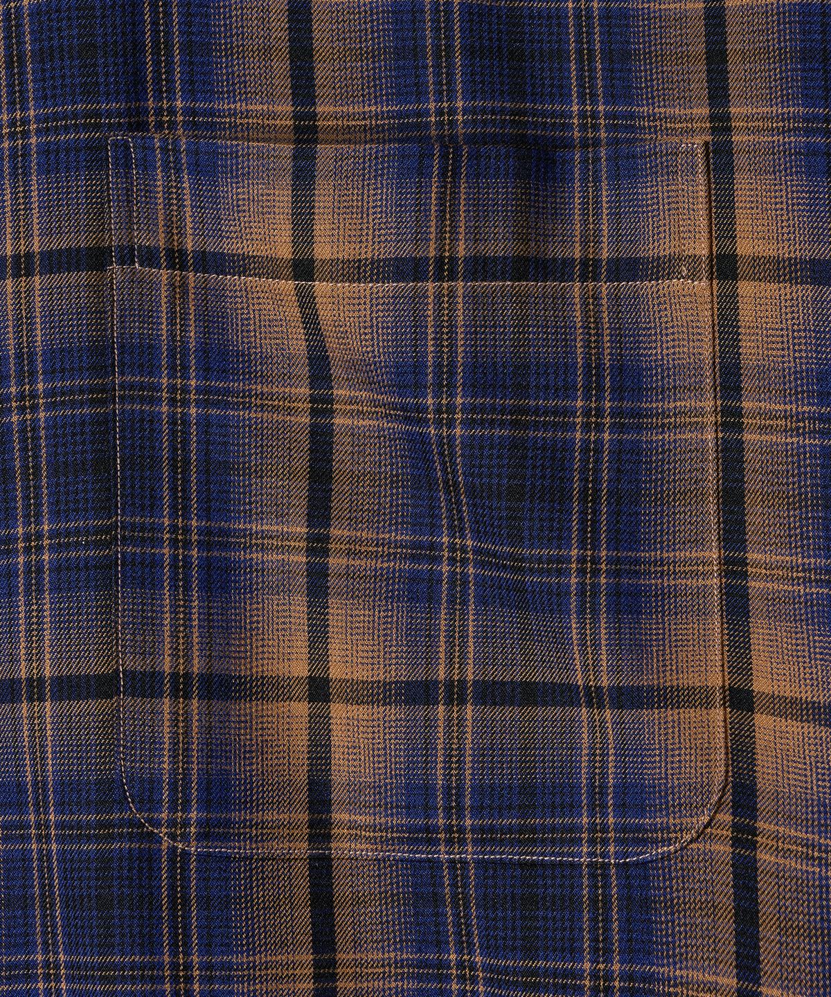 다이아몬드 레이라(DIAMOND LAYLA) Layered Camel Navy Mood Check Shirt S165